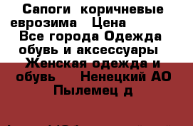 Сапоги ,коричневые еврозима › Цена ­ 1 000 - Все города Одежда, обувь и аксессуары » Женская одежда и обувь   . Ненецкий АО,Пылемец д.